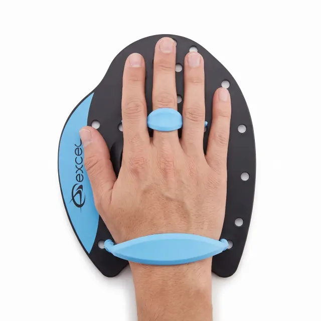 Palmar de Natação Excel Ajustável com Alças de Silicone e Bolsa de Tela - Imagem 5