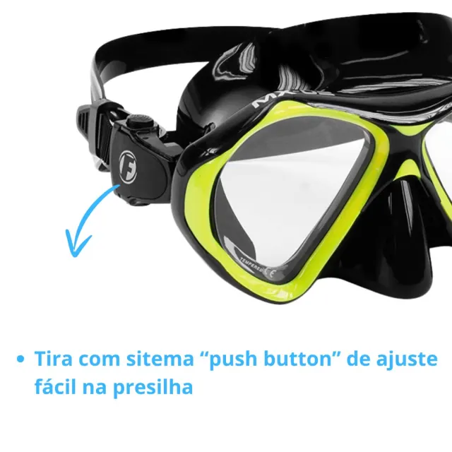 MX-02, Máscara em silicone 2 lentes vidros temperados - Imagem 3