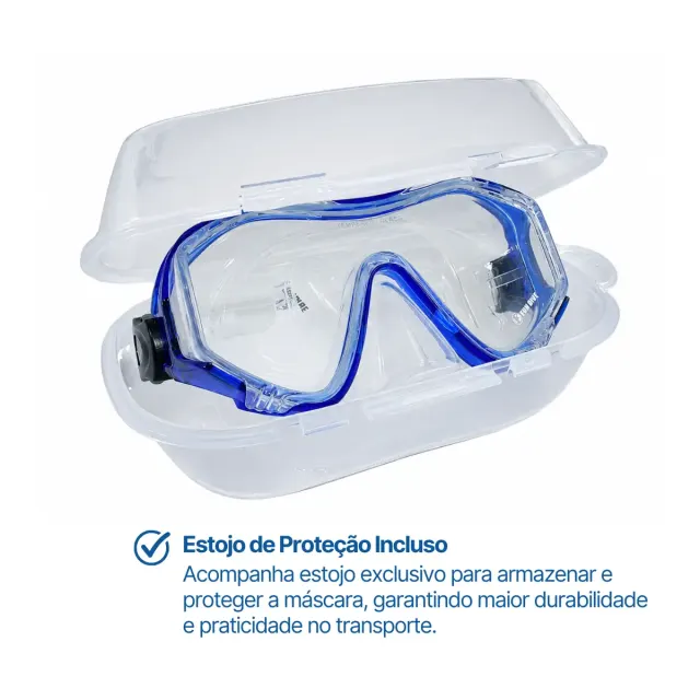 Kit Máscara Fun Dive Sunset com Snorkel SK-07 Evolution em Silicone - Imagem 4