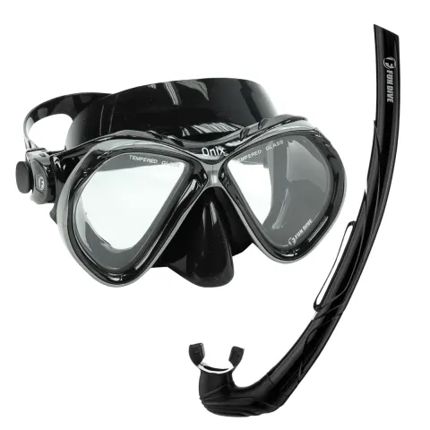 Kit Máscara Fun Dive Onix com Snorkel SK-05 ECO para Mergulho e Apneia