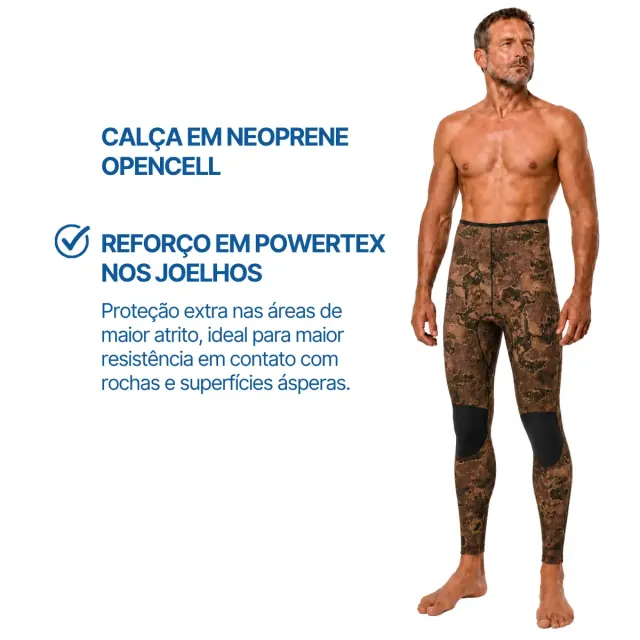 Roupa de Pesca Submarina Pino Viper Fusion 3mm Opencell Jaqueta e Calça - Imagem 6