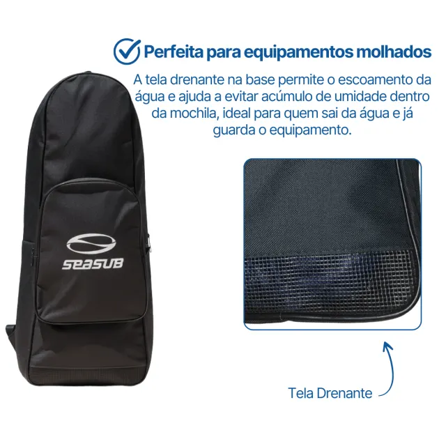 MOCHILA BÁSICA 700800, zíper e bolso frontal - Imagem 4
