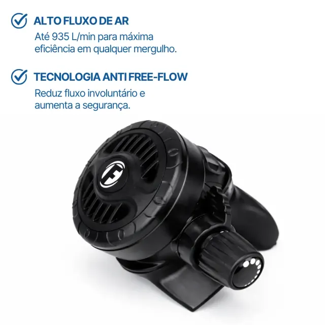 Kit Regulador de Mergulho RX-01 DIN 300 + X-7 Fun Dive - 1º e 2º Estágio Balanceados - Imagem 3