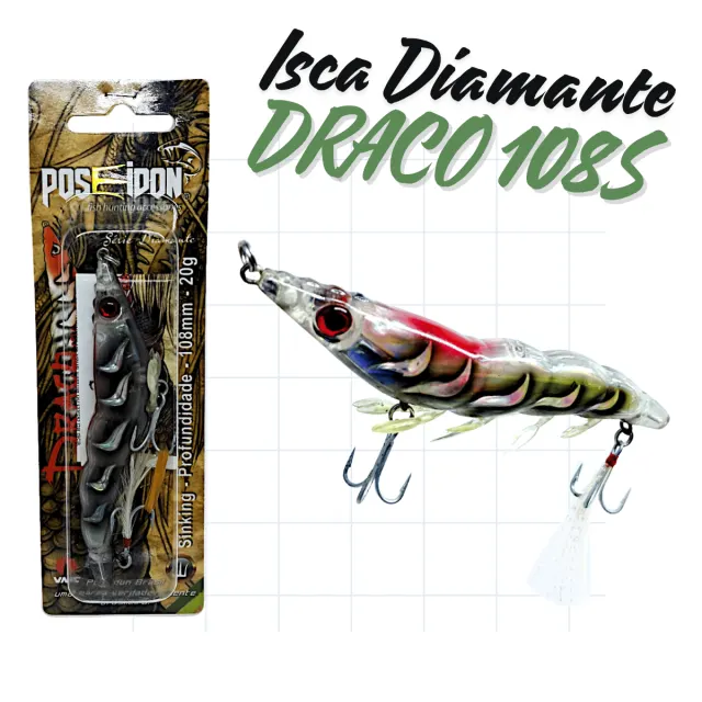 DRACO 108S, Isca de Sinking Profundade 20g - Imagem 10