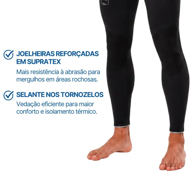 Roupa de Neoprene 7mm para Mergulho Fun Dive Neoflex Super Stretch - Imagem 5