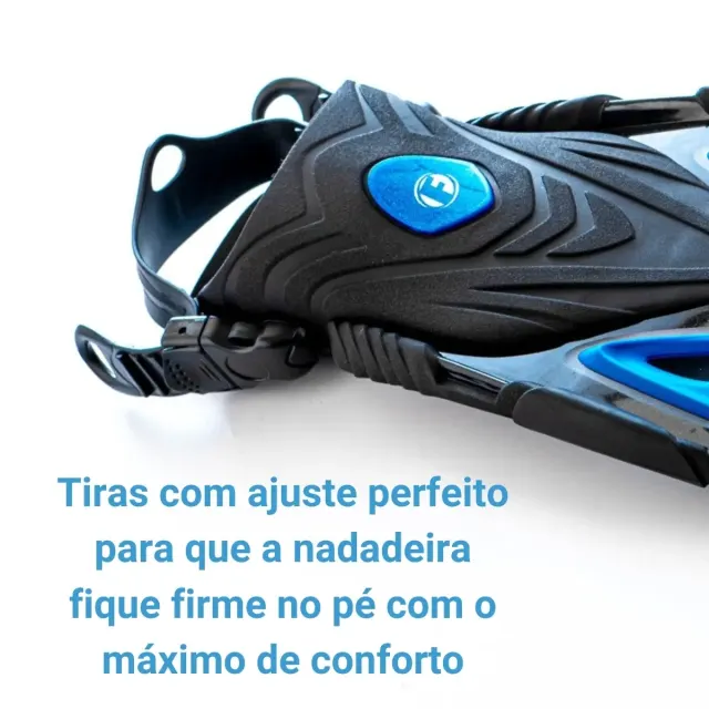 Nadadeira Fun Dive Tropic Pé Aberto para Mergulho, Snorkeling e Esportes Aquáticos - Imagem 8
