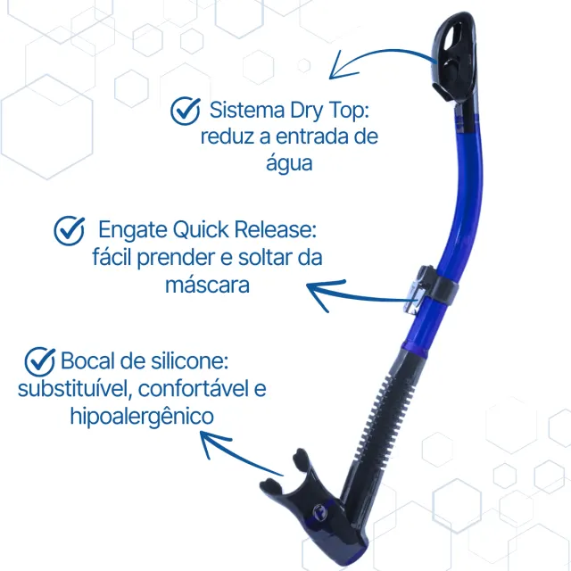 KIT SUNSET SK-DRY, Máscara Snorkel Dry - Imagem 3