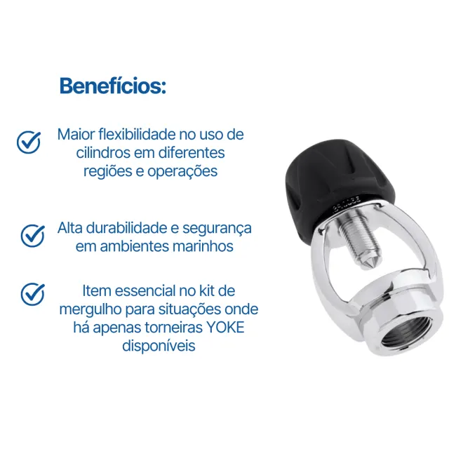 DY-01, Adaptador para Regulador Yoke Seasub - Imagem 3