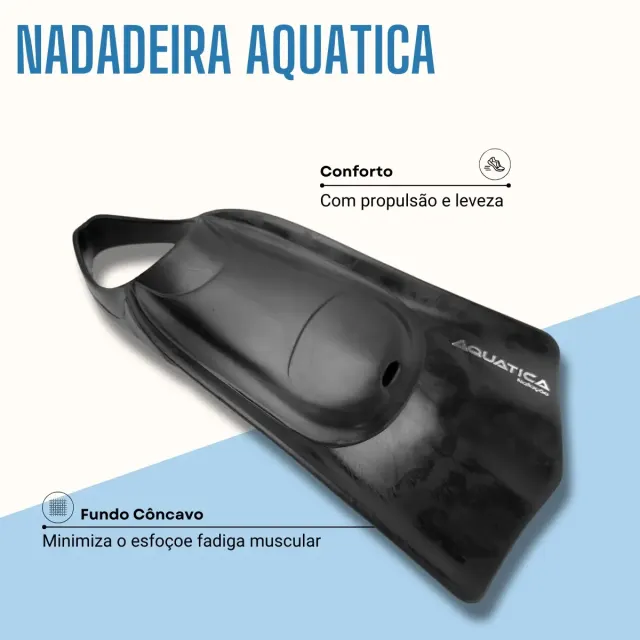 Nadadeira Pé de Pato Pala Curta Seasub Aquática — Natação, Snorkeling e Bodyboard - Imagem 4