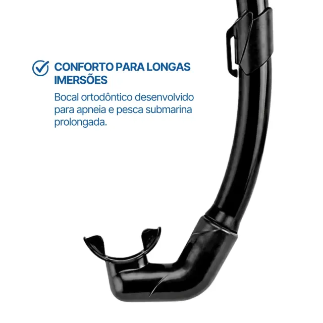 Kit Sniper Pro Seasub para Apneia e Pesca Sub — Máscara Frameless + Snorkel Dobrável - Imagem 9