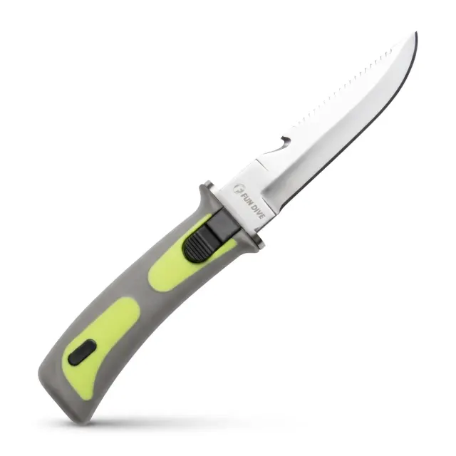 Faca de Mergulho K-02 Fun Dive Inox com Bainha - Imagem 1