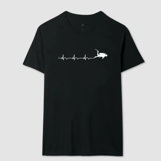 Camiseta de Mergulho Frequência Cardíaca Algodão Imersa Divers - Imagem 2