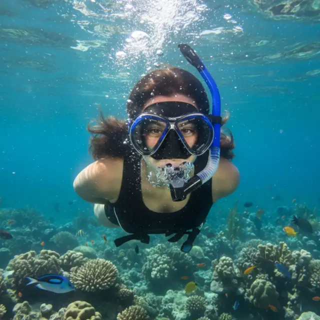 Kit Máscara Fun Dive Onix com Snorkel SK-07, Válvula e Quebra-Onda - Imagem 23
