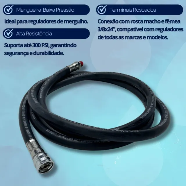 LP-REG-210, Mangueira Regulador Baixa Pressão 210 cm - Imagem 2