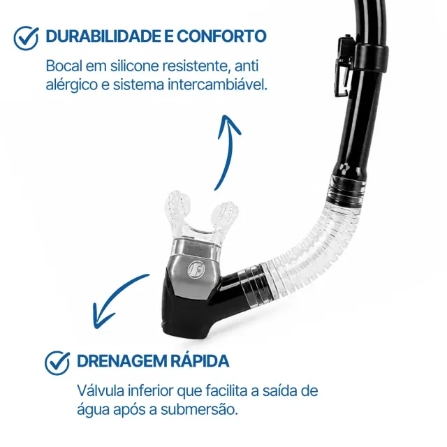 SK-07, Snorkel com válvula e Quebra Onda - Imagem 19