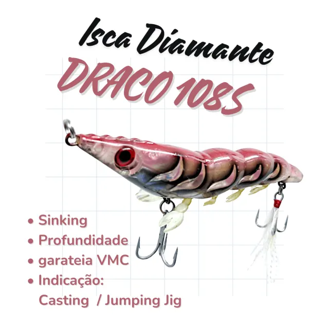 DRACO 108S, Isca de Sinking Profundade 20g - Imagem 3