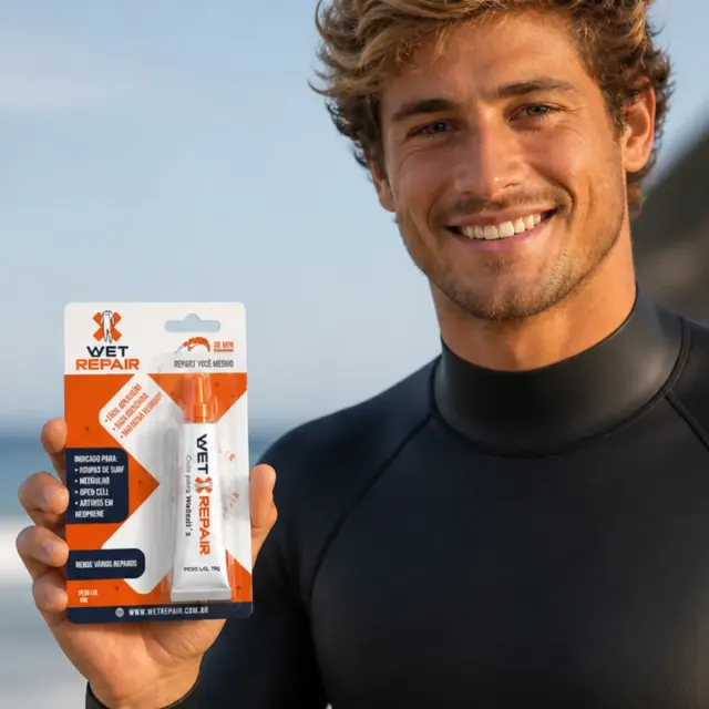 Cola para Reparo de Neoprene Wet Repair 19g — Reparos Impermeáveis para Roupa de Mergulho e Surf - Imagem 2