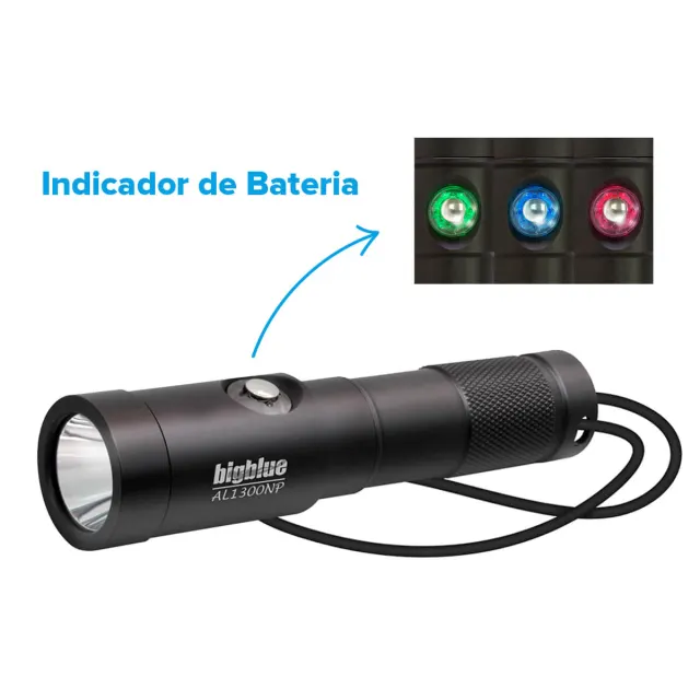 Lanterna de Mergulho Bigblue AL1300NP 1300 Lumens | Foco 10° até 100m - Imagem 3