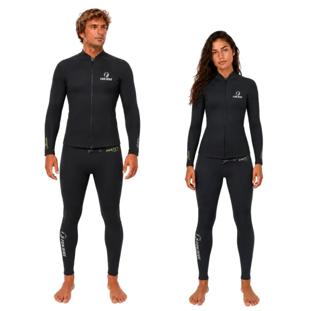 Conjunto de Neoprene 1.5mm Fun Dive · Jaqueta com Zíper + Calça - Imagem 1