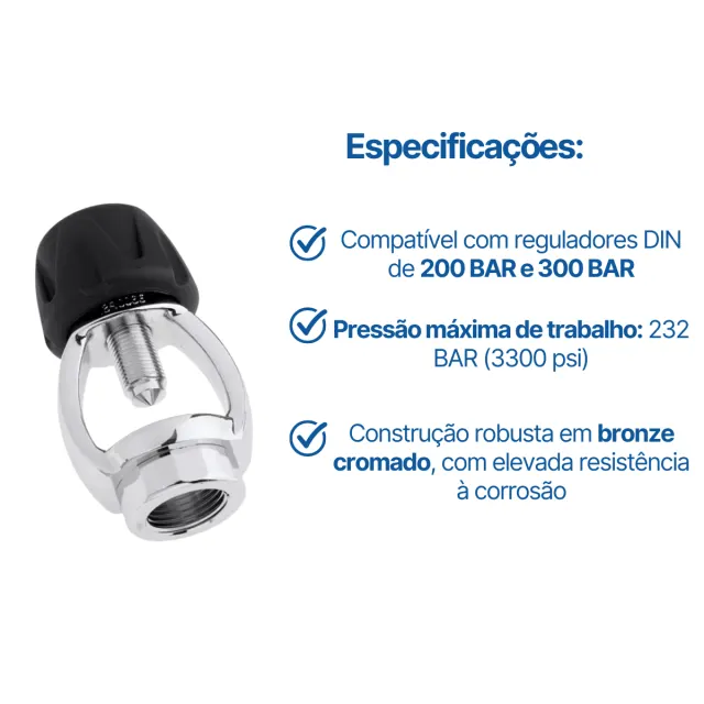 DY-01, Adaptador para Regulador Yoke Seasub - Imagem 2