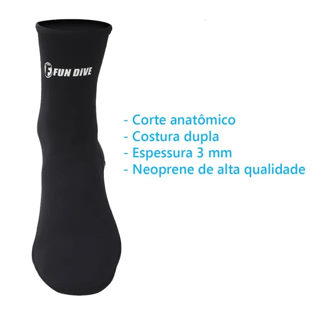 S-01, Meia de neoprene 3 mm - Imagem 2