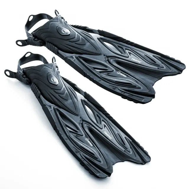 Nadadeira Fun Dive Tropic Pé Aberto para Mergulho, Snorkeling e Esportes Aquáticos - Imagem 1