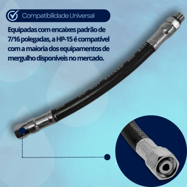 HP-15, Mangueira Alta Pressão 15cm - Imagem 3