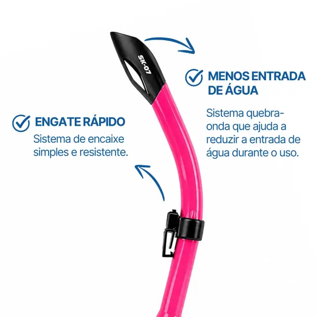 SK-07, Snorkel com válvula e Quebra Onda - Imagem 23