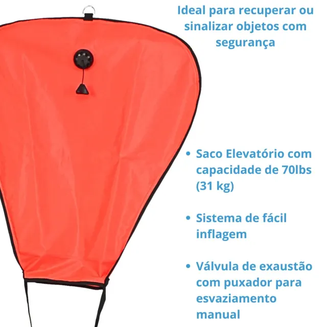 LIFT-S, Saco elevatório lift bag Capacidade 70lbs 31Kg - Imagem 2