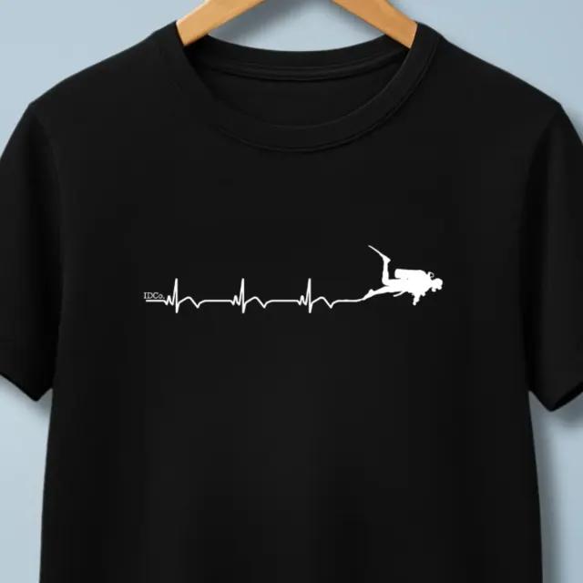 Camiseta de Mergulho Frequência Cardíaca Algodão Imersa Divers - Imagem 3