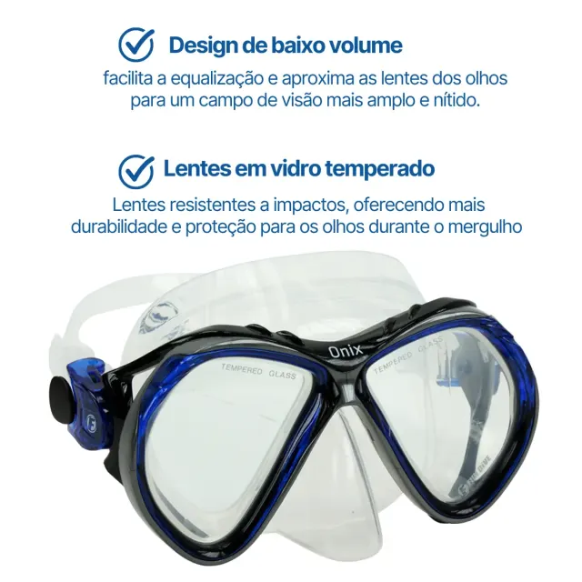 Kit Máscara Fun Dive Onix com Snorkel SK-07, Válvula e Quebra-Onda - Imagem 14