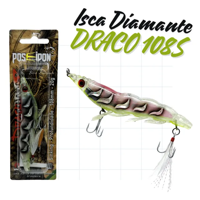 DRACO 108S, Isca de Sinking Profundade 20g - Imagem 15