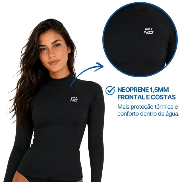NEO FLOW ML FEM, Camiseta neoprene Feminina UV Manga Longa - Imagem 4