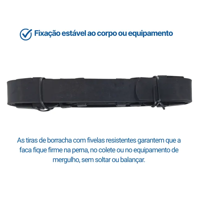 REMORA, Faca com Bainha e Tiras Seasub - Imagem 5
