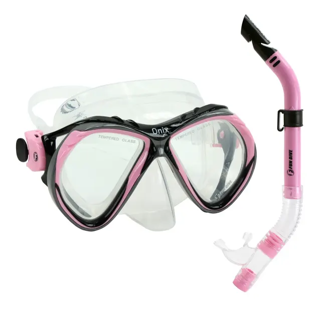 Kit Máscara Onix + Snorkel SK-09 Fun Dive em Silicone para Mergulho, Snorkeling e Pesca Submarina - Imagem 13