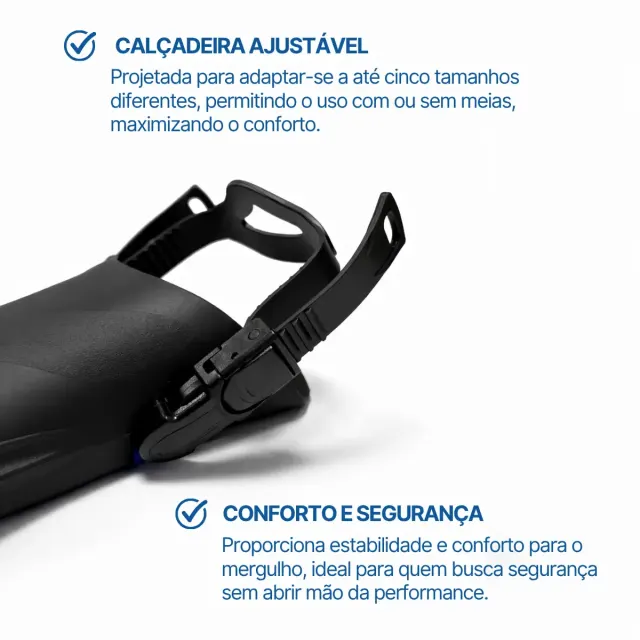 Nadadeira Pé de Pato Acquafin Fun Dive — Pala Curta para Natação e Bodyboard - Imagem 14