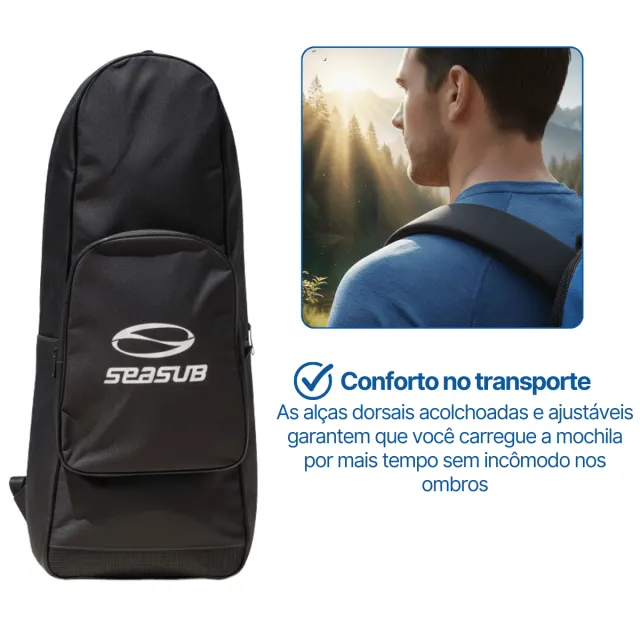 MOCHILA BÁSICA 700800, zíper e bolso frontal - Imagem 3