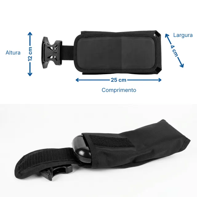 BOLSO SLIM, Bolso para lastro integrado cap. 4kg colete SLIM - Imagem 2