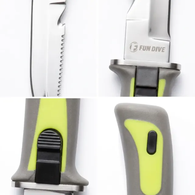 Faca de Mergulho K-02 Fun Dive Inox com Bainha - Imagem 3