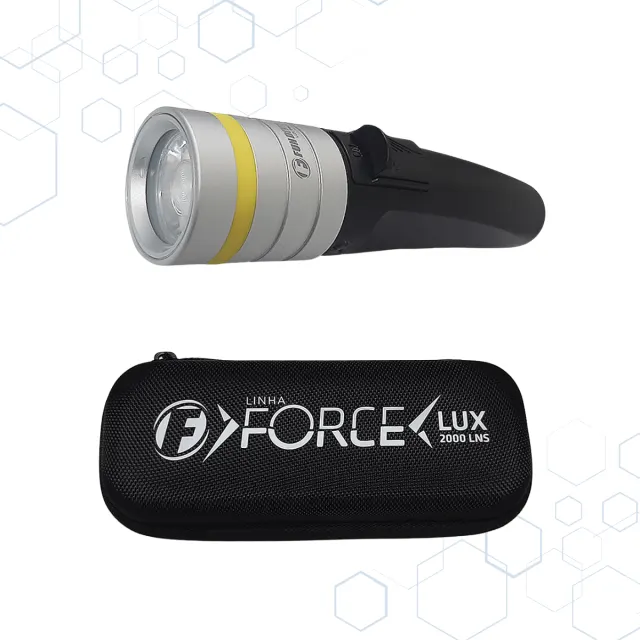 KIT LUX R-10, Lanterna 2000 lumens e retrator com mola - Imagem 9
