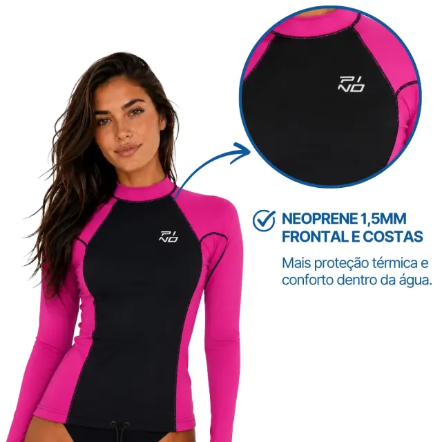 NEO FLOW ML FEM, Camiseta neoprene Feminina UV Manga Longa - Imagem 8