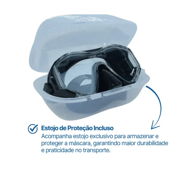 Kit de Mergulho Fun Dive Máscara Sunset em Silicone + Snorkel SK-09 - Imagem 21