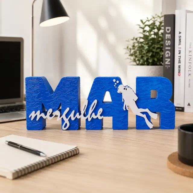 Placa Decor 3D - Mar Mergulhe - Imagem 3