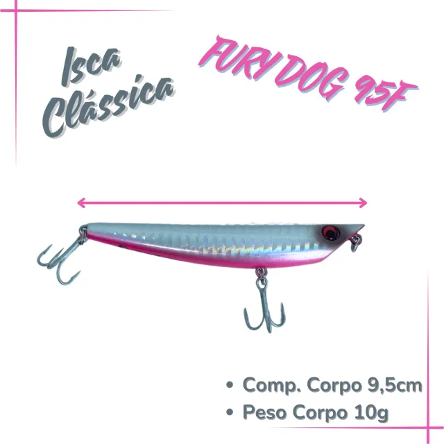 FURY DOG 95F, Isca Artificial Floating 10g - Imagem 2
