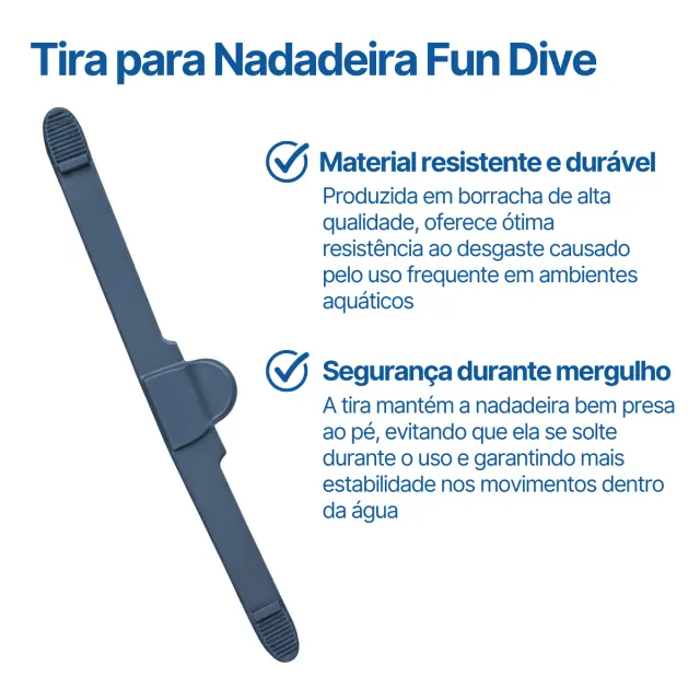 TC-01 X2, Kit com 2 Tiras de borracha para nadadeira - Imagem 2