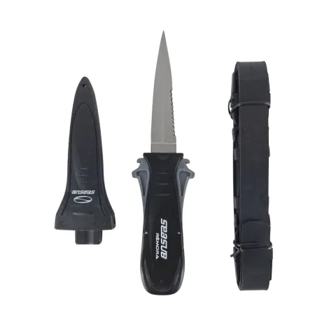 REMORA, Faca com Bainha e Tiras Seasub