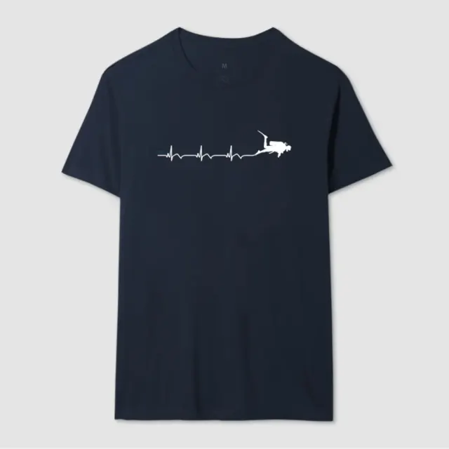 Camiseta de Mergulho Frequência Cardíaca Algodão Imersa Divers - Imagem 9