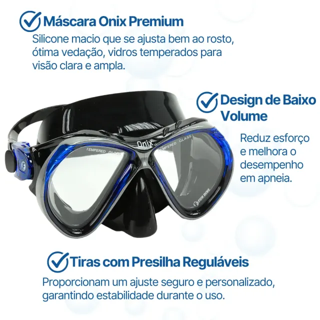 Kit Máscara Fun Dive Onix com Snorkel SK-05 ECO para Mergulho e Apneia - Imagem 10