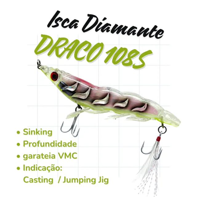 DRACO 108S, Isca de Sinking Profundade 20g - Imagem 13