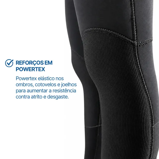 Roupa de Mergulho Semi Seca Patagonic 7mm Pino - Neoprene com Zíper Seco YKK e Capuz - Imagem 5